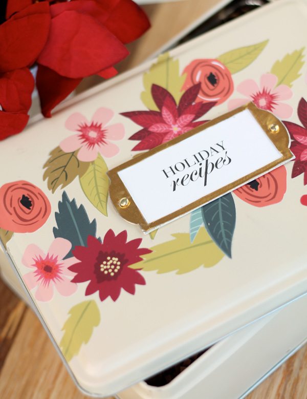 Rifle Paper Co. Inspired Recipe Tin | Damask Love