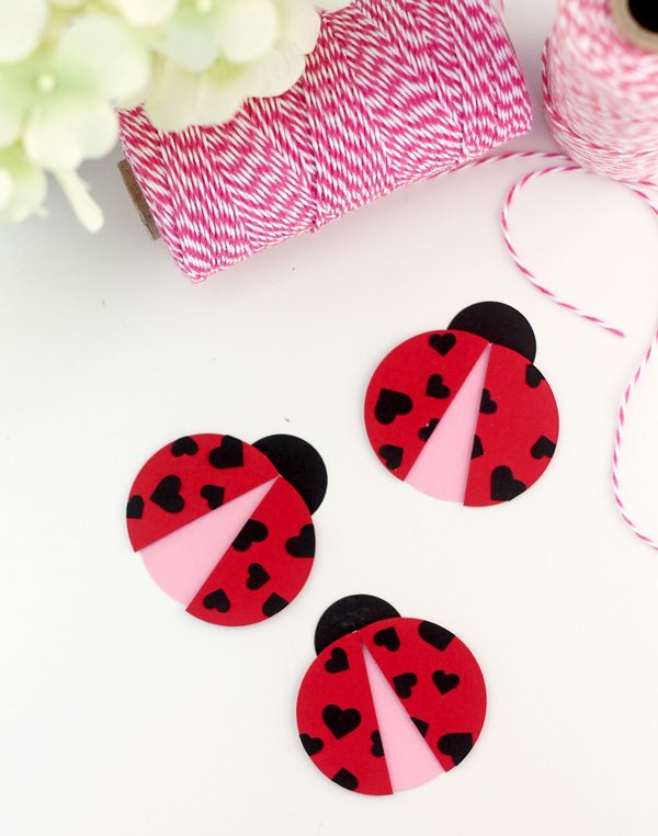 Easy Paper Punch Valentine Ladybugs | Damask Love