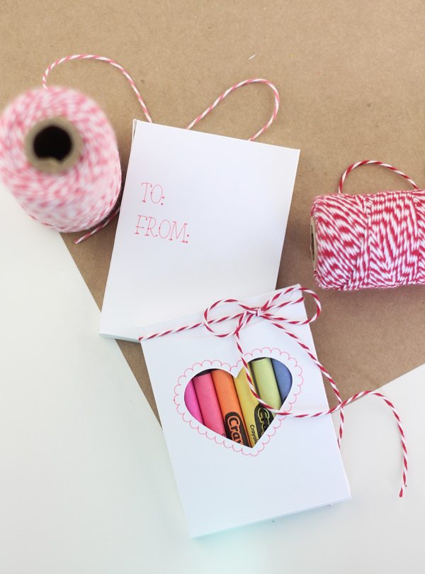 Crayon Box Valentines | Damask Love