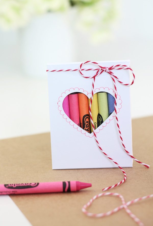 Easy Ombre Valentine Pencils - Damask Love