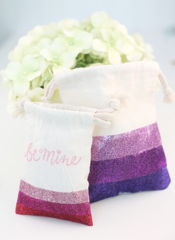 Ombre Glitter Treat Bags | damask love