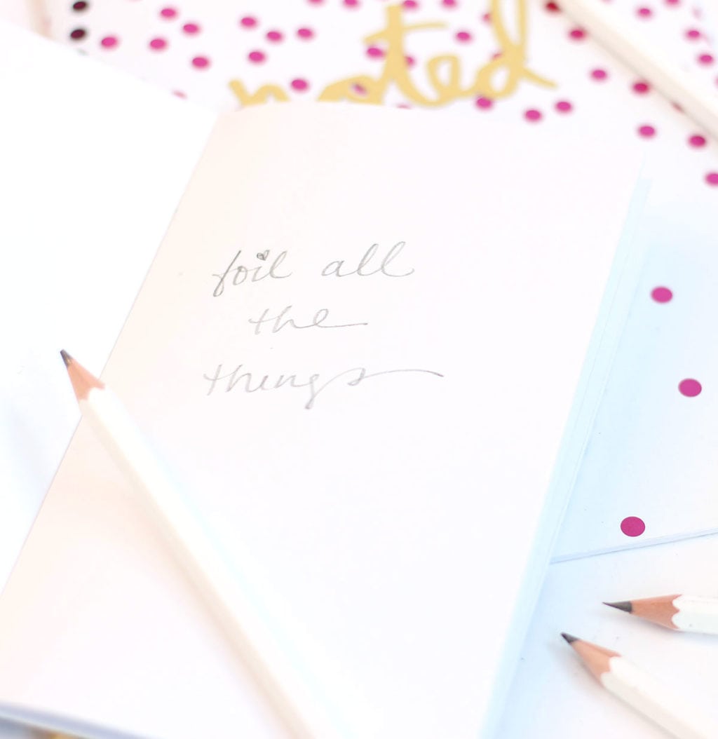 HTGAWC: DIY MINC Foil Notebooks for Back To School