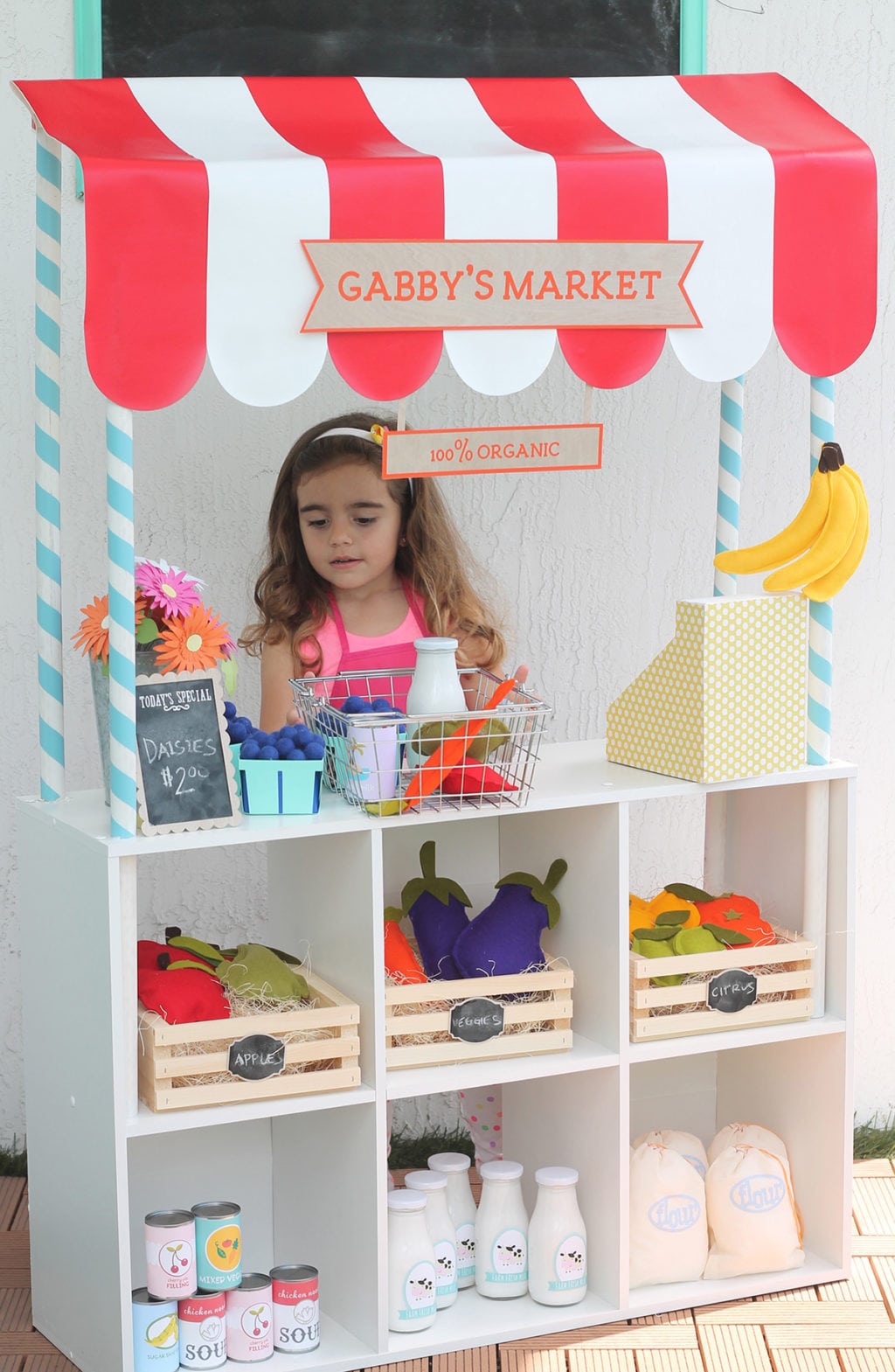 diy pretend play supermarket