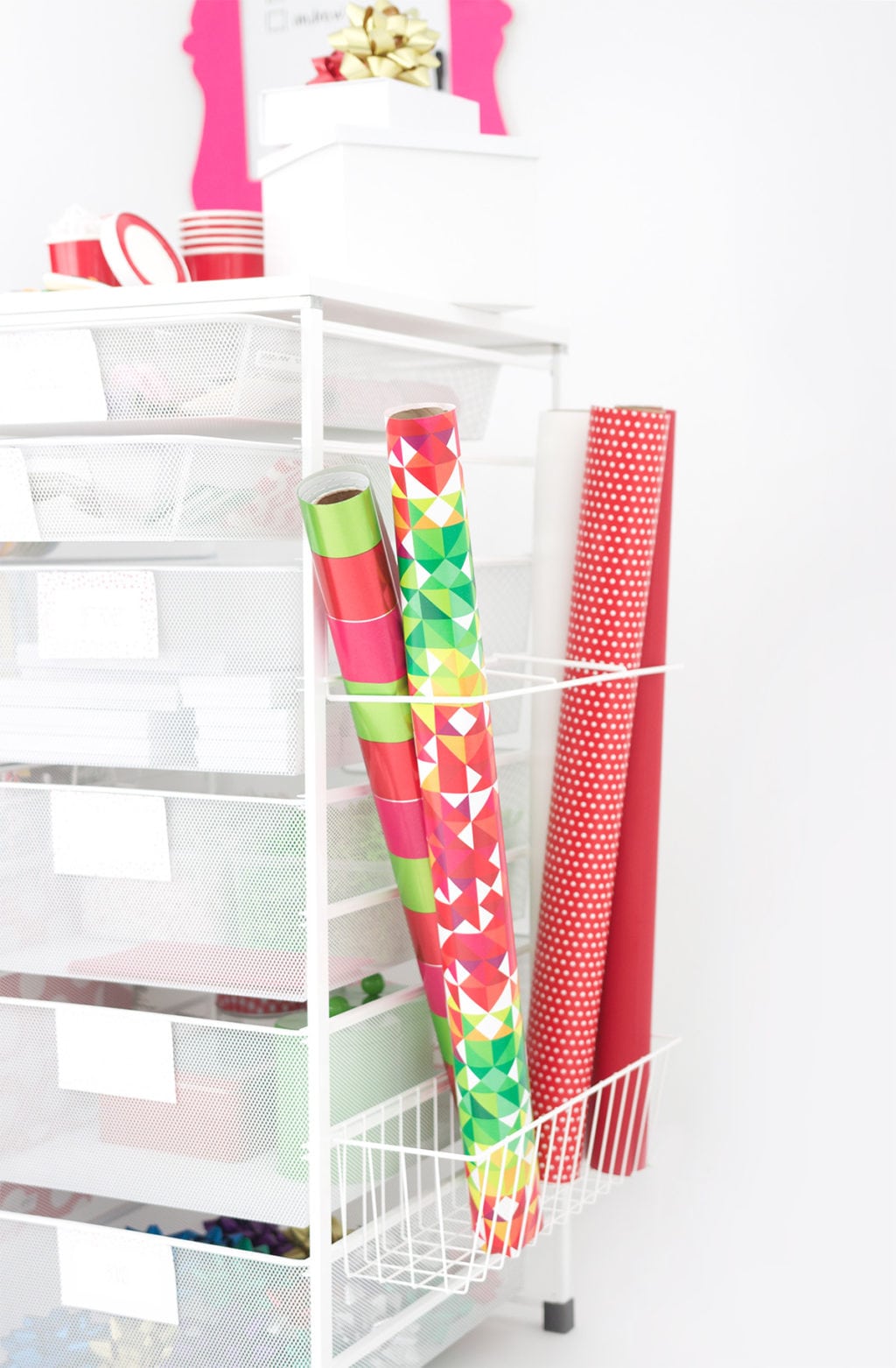 Wrapping Paper Cart