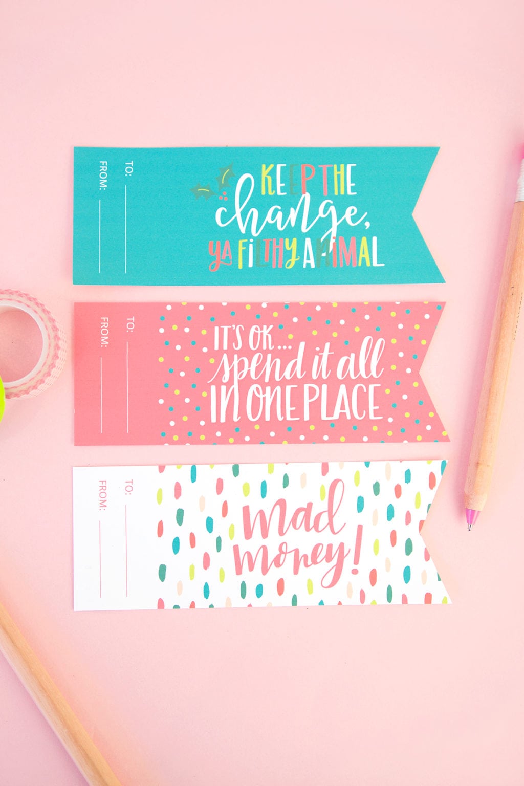 Free Printable Gift Card Holder & 8 Gift Card Ideas