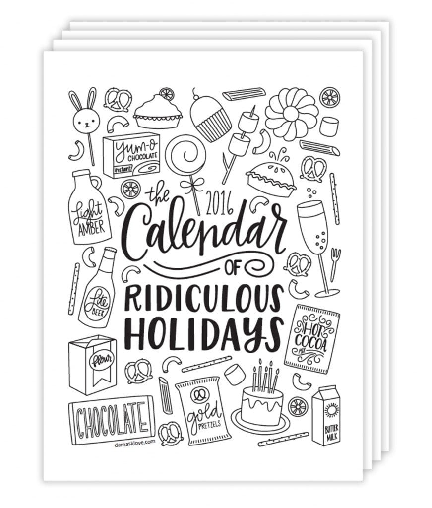 blank calendars coloring pages for children