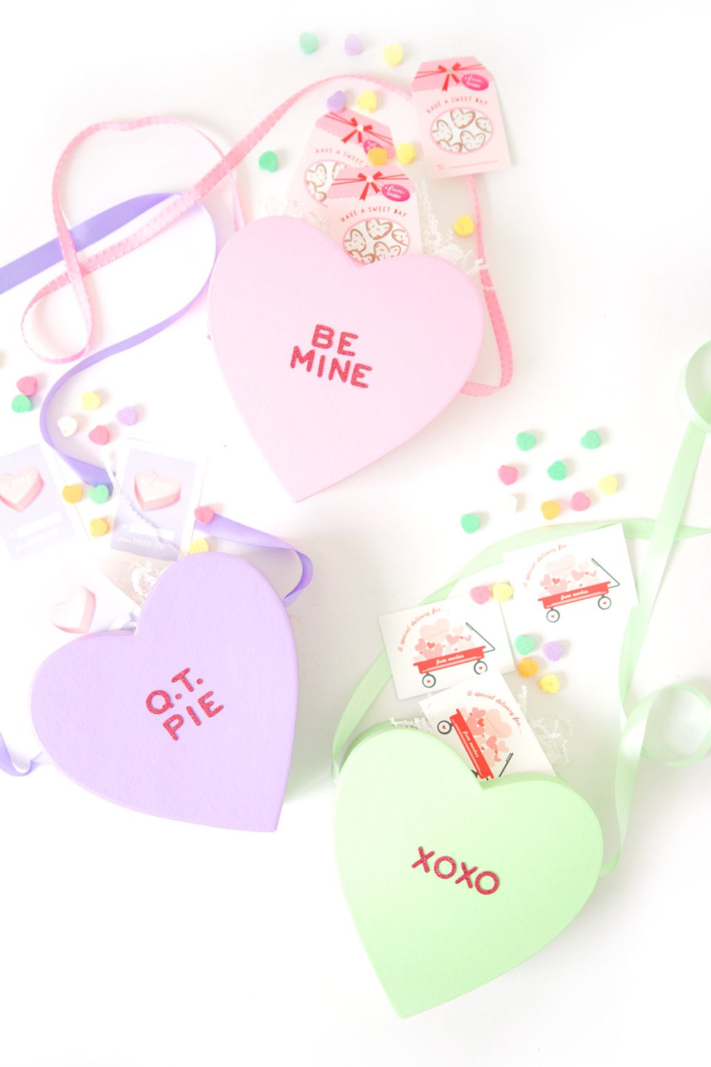 DIY Conversation Heart Bag