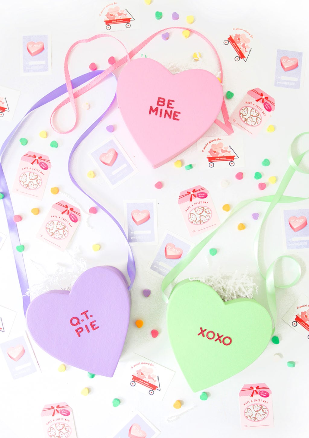 DIY Conversation Heart Bag