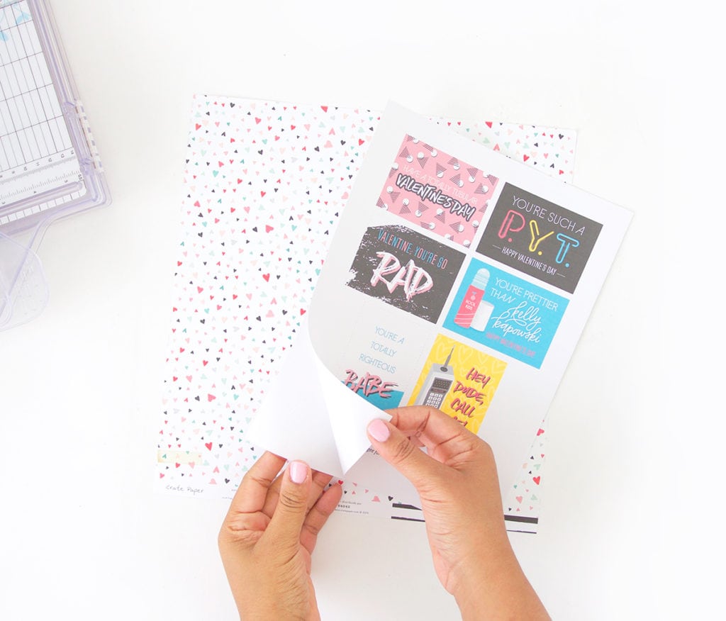 Free Printable 80's Inspired Valentines