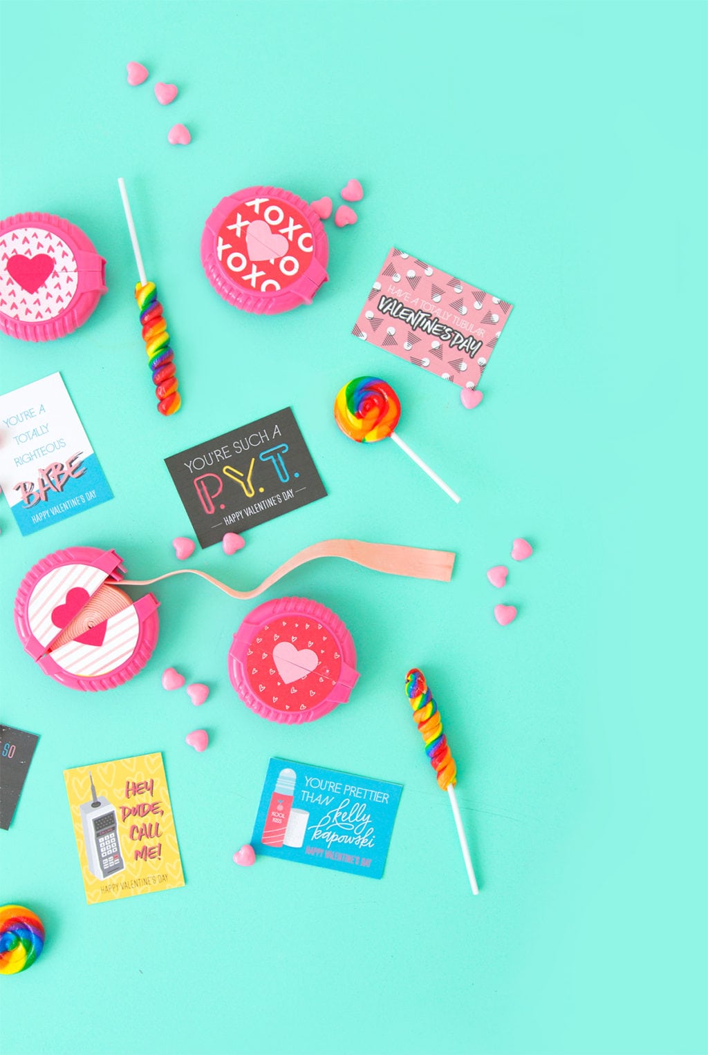 Free Printable 80's Inspired Valentines