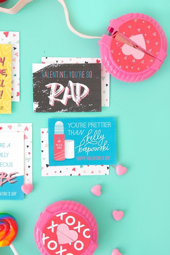 Free Printable 80's Inspired Valentine's - Damask Love