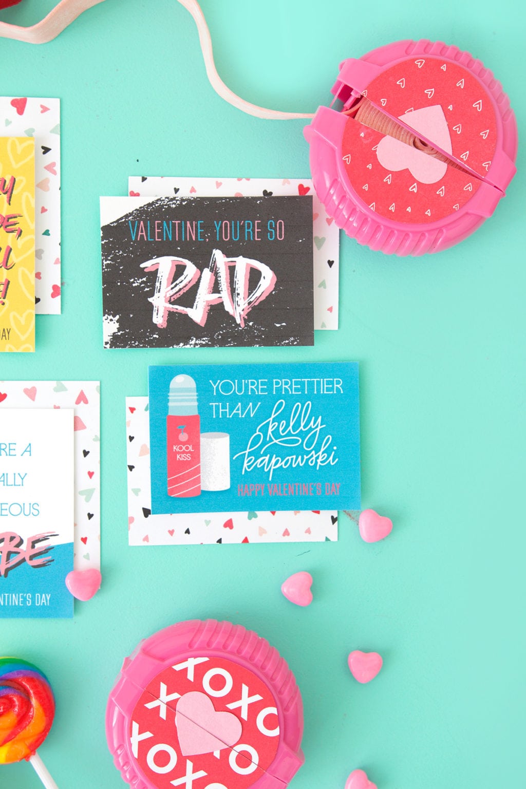 Free Printable 80's Inspired Valentines