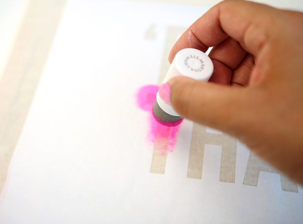 diy Freezer paper stencil tote bag