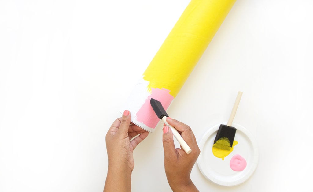 DIY Giant Mail Tube Pencil Piggy Bank