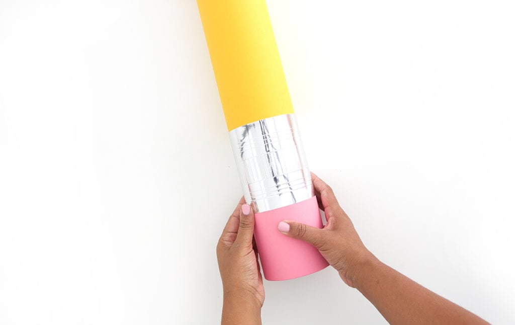 DIY Giant Mail Tube Pencil Piggy Bank