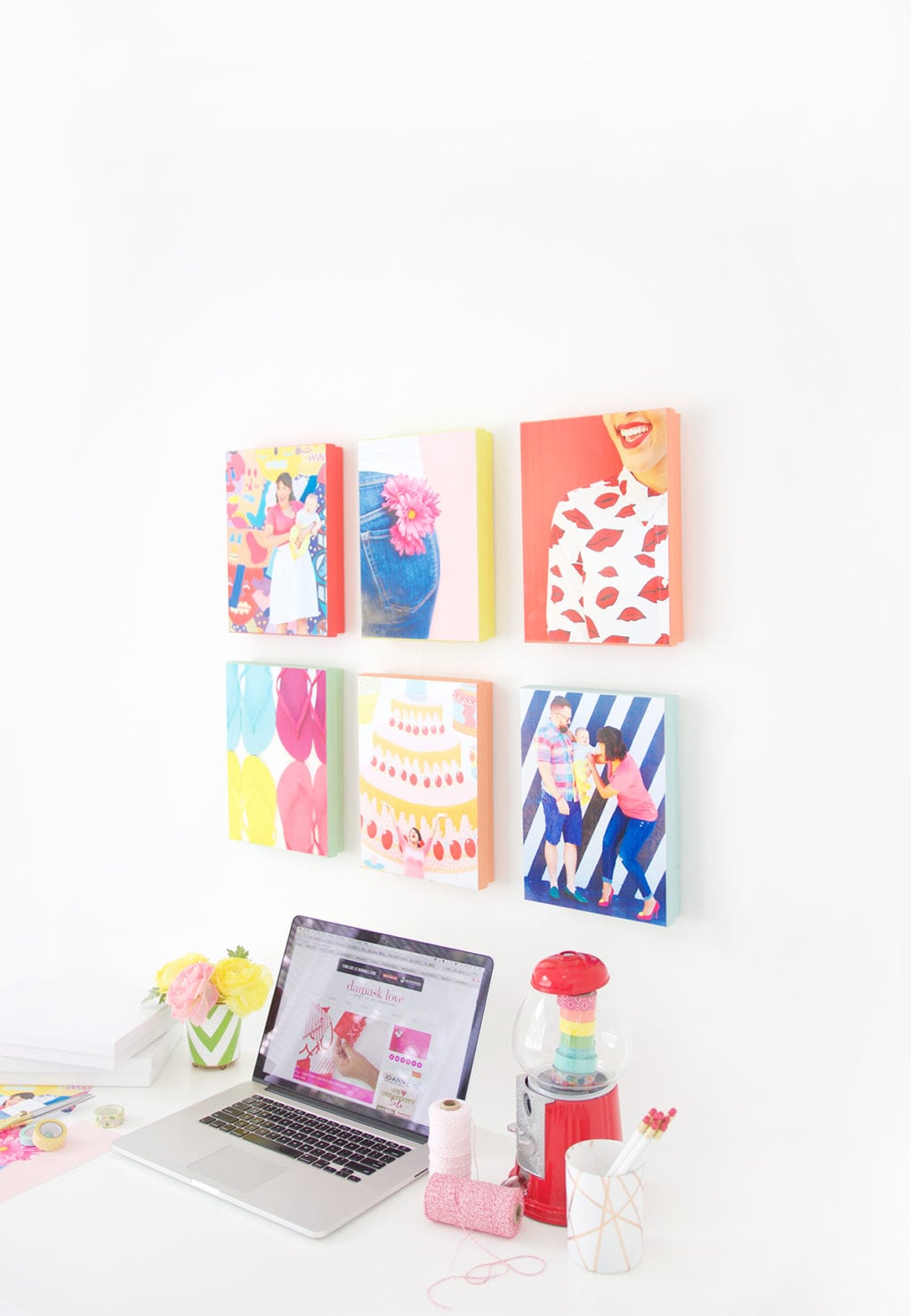 Easy Washi Tape Gallery Wall