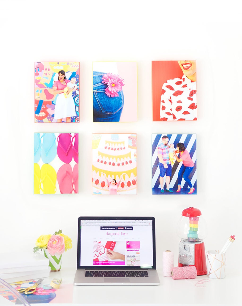 Easy Washi Tape Gallery Wall