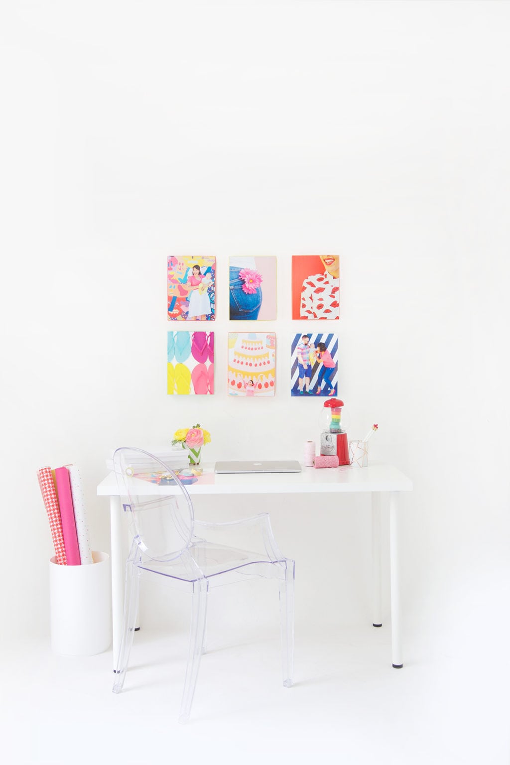 Easy Washi Tape Gallery Wall