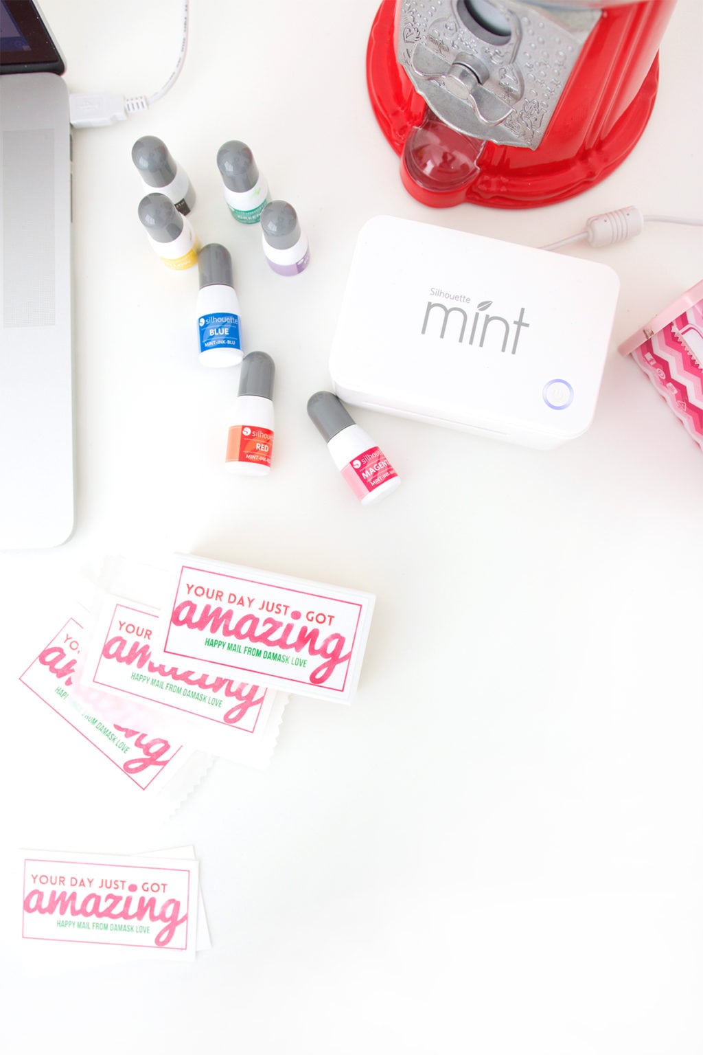 DIY Branding Tools with Silhouette Mint - Damask Love