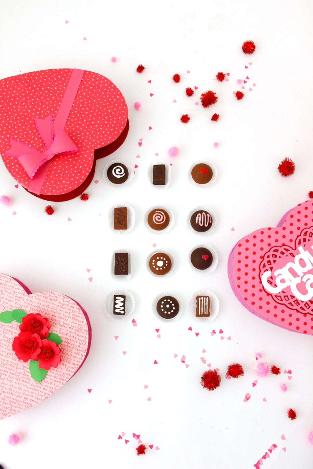 DIY Valentine Box of Faux Chocolates - Damask Love