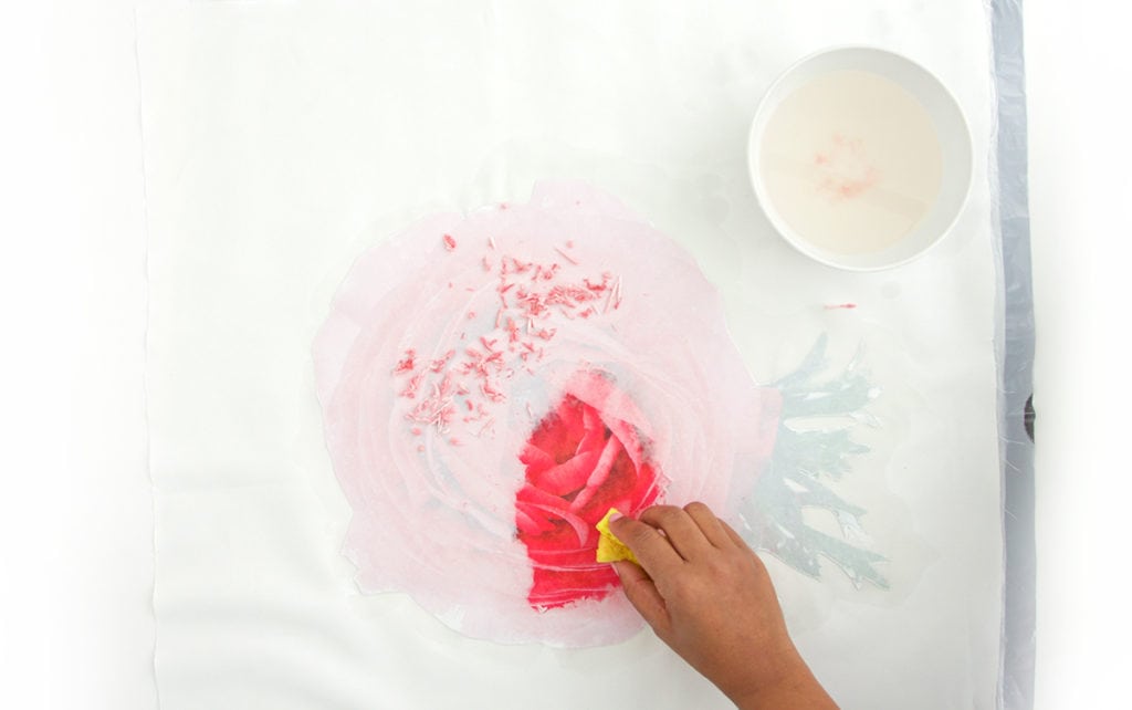 DIY Photo Transfer Flower Pillows