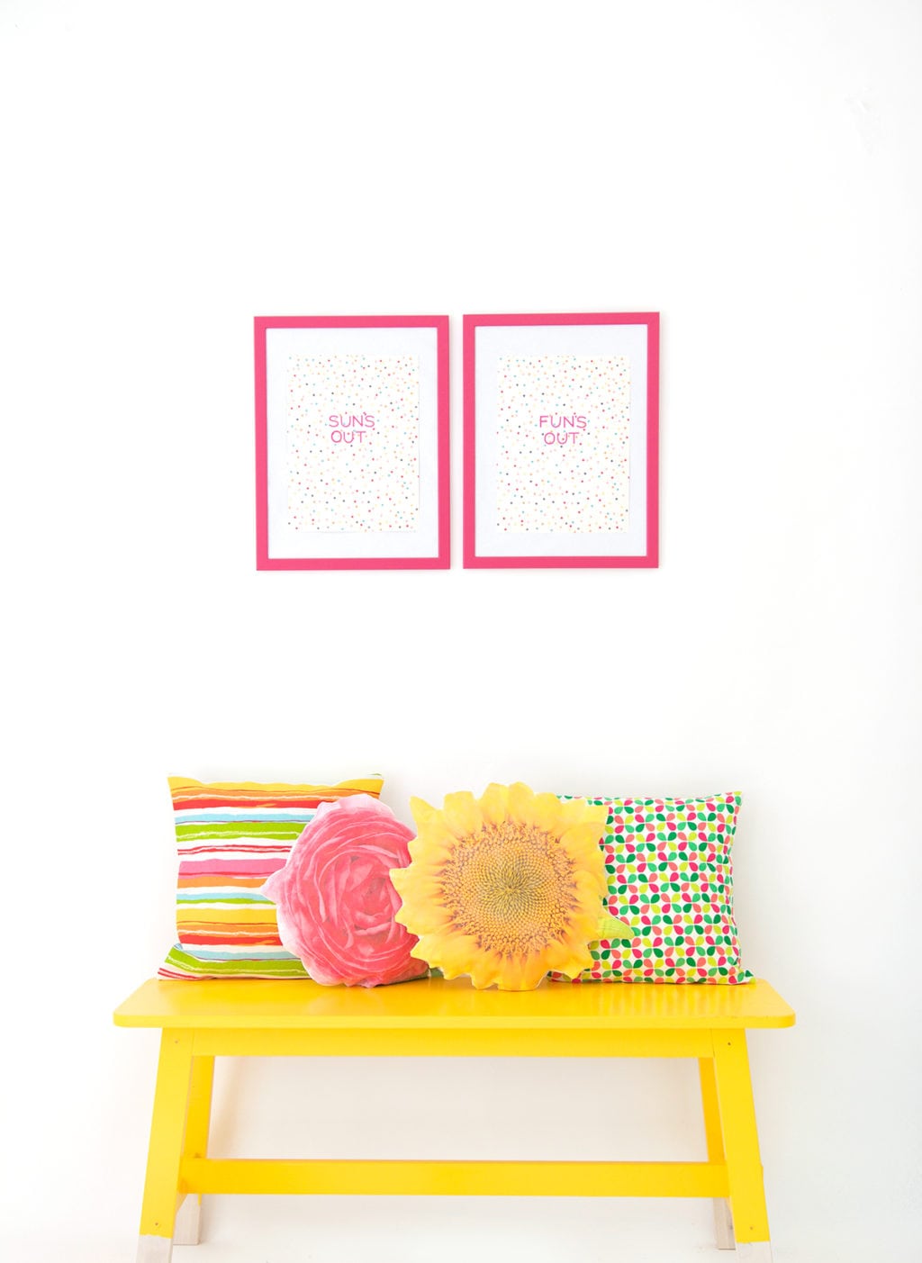 DIY Photo Transfer Flower Pillows