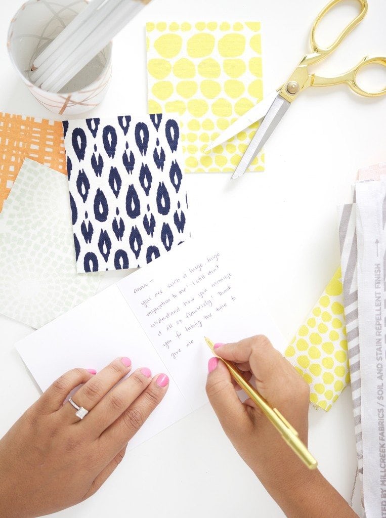 DIY Fabric Stationery Cards Damask Love