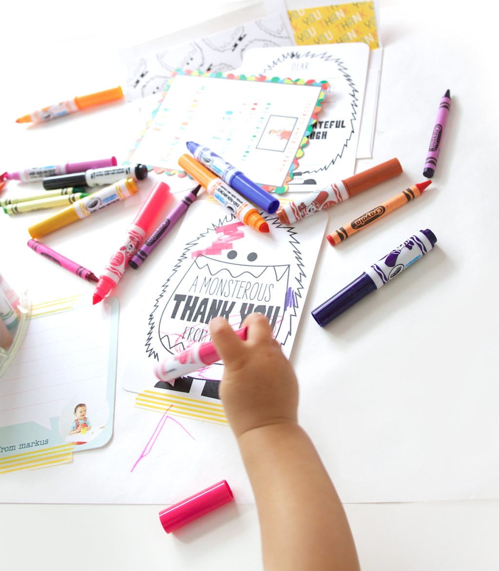 Encourage gratitude with even the littlest people in your home with fun, playful kid-friendly thank you cards from Tiny Prints