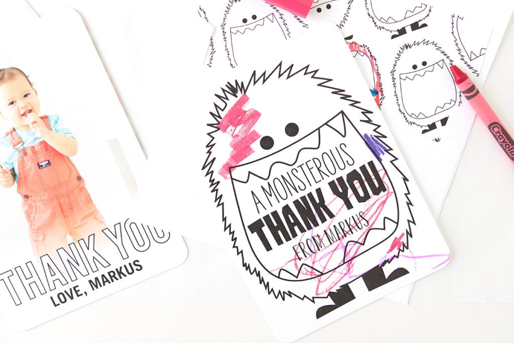 Encourage gratitude with even the littlest people in your home with fun, playful kid-friendly thank you cards from Tiny Prints