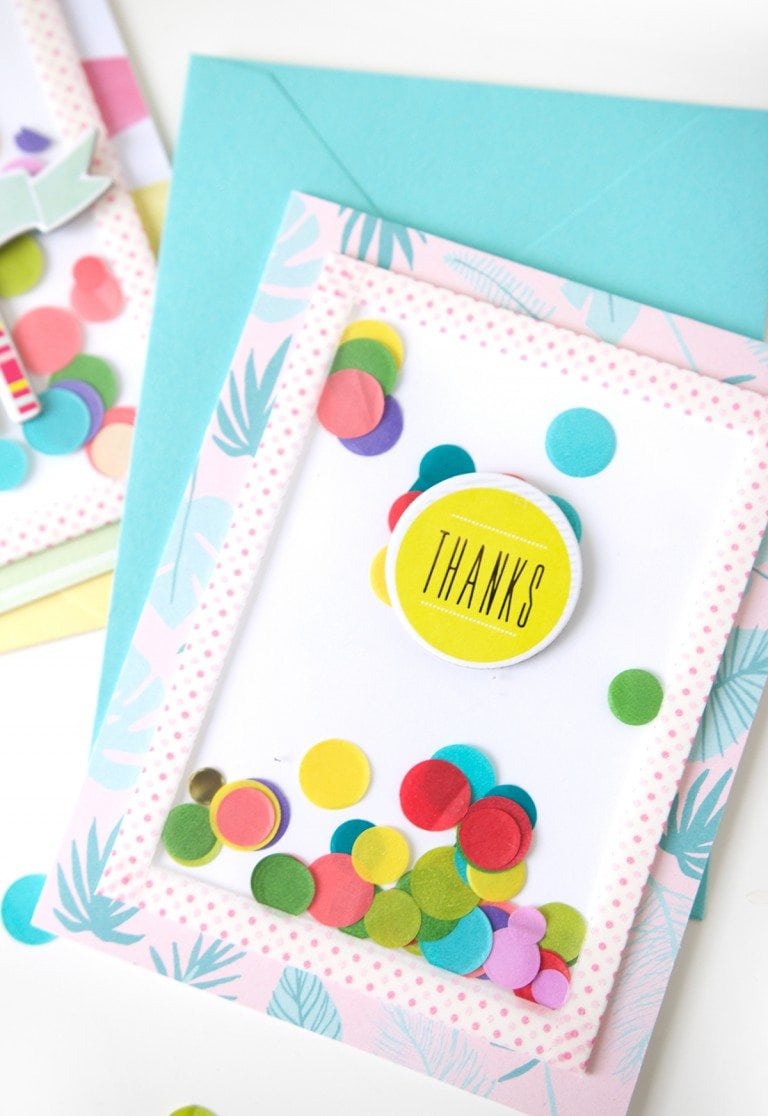 DIY Easy Shaker Cards - Damask Love