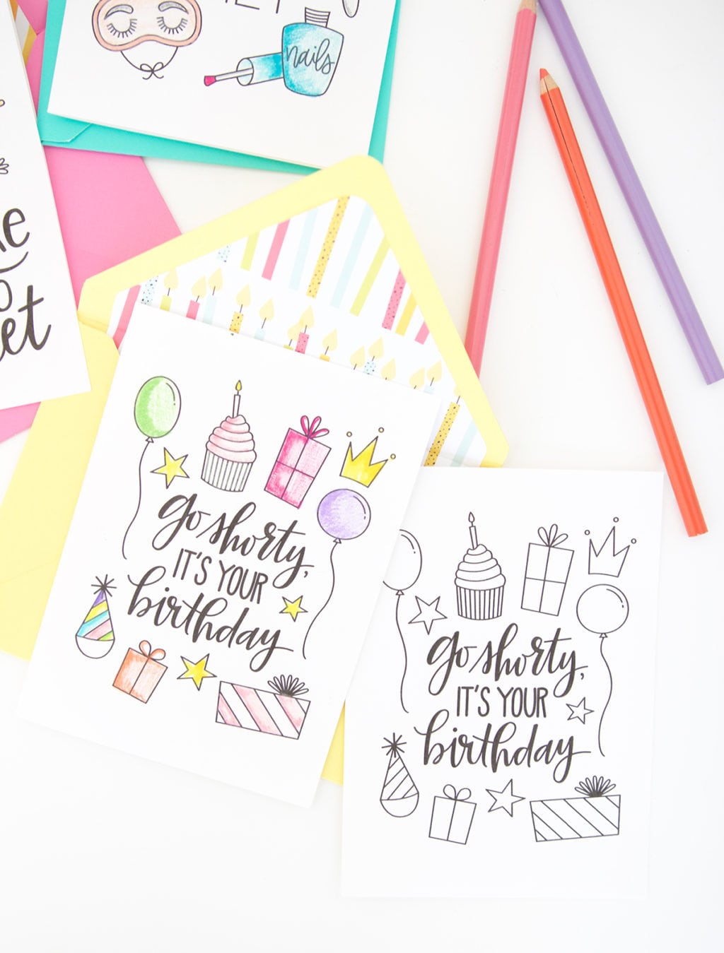 The coloring craze is here to stay. Enjoy coloring in a new way with this printable coloring greeting cards for every occasion