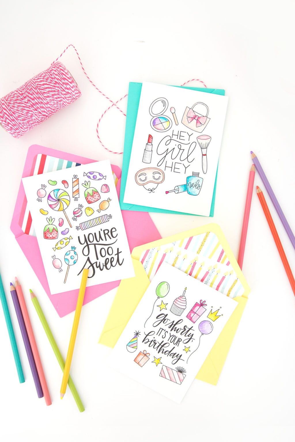 The coloring craze is here to stay. Enjoy coloring in a new way with this printable coloring greeting cards for every occasion