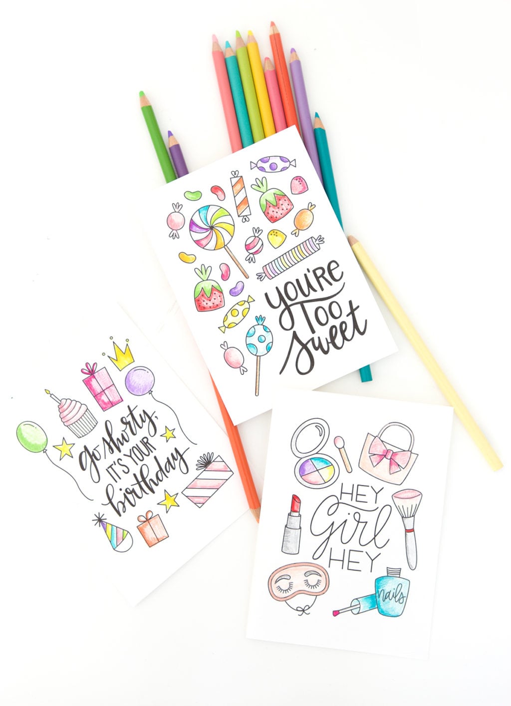 The coloring craze is here to stay. Enjoy coloring in a new way with this printable coloring greeting cards for every occasion