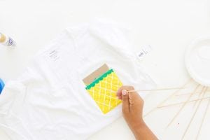 Use an Old Navy Tee to create perfect summertime DIY fruit pocket tees.