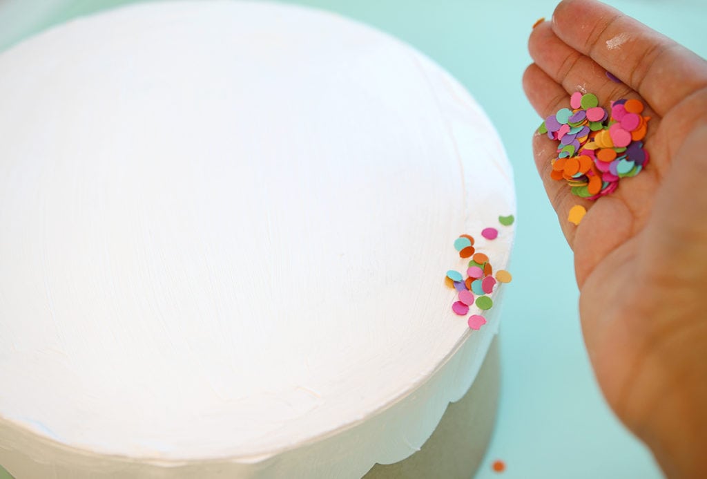 Easy DIY Paper Mache Cake Box - Damask Love