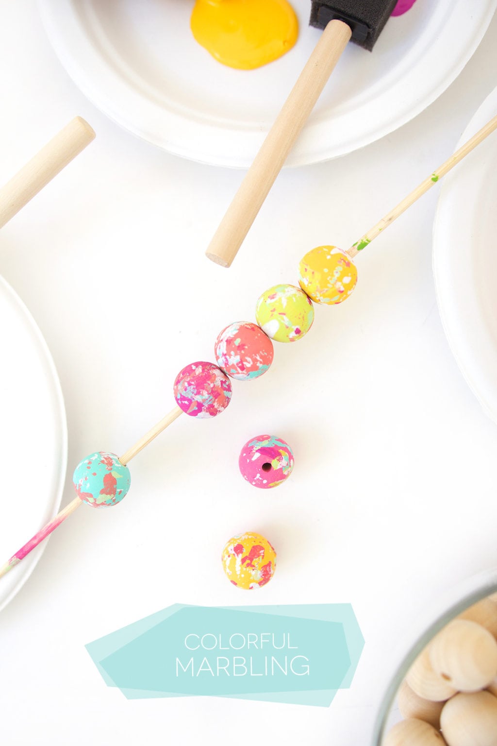 How to Paint Wooden Beads - The Handyman's Daughter