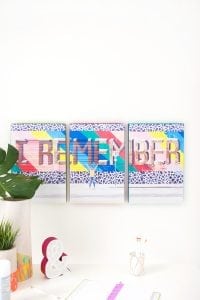 Print your own affordable easy DIY Tryptic Wall art from your at home Canon iP8720 Crafting Printer.