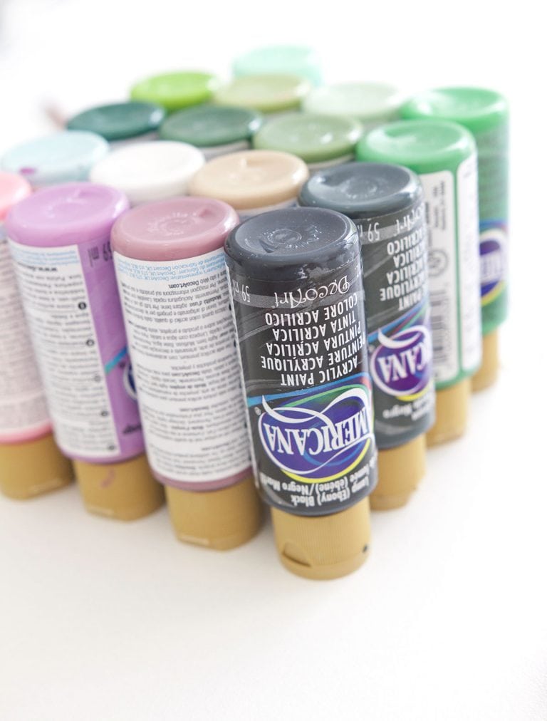 Printable Paint By Number - Damask Love