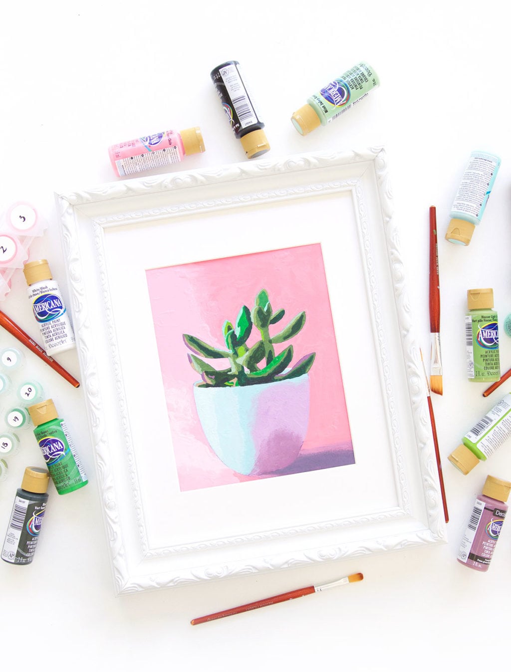 A throwback craft that you are going to love. This printable paint by number is easy and gives you foolproof results with a color key showing each color you need to complete the design.