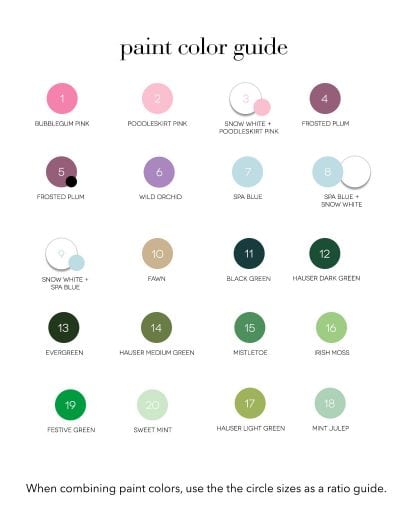 Printable Paint By Number - Damask Love