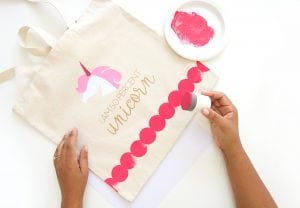Celebrate your inner unicorn with this easy to make DIY Unicorn Tote Bag perfect for back to school or everyday use.