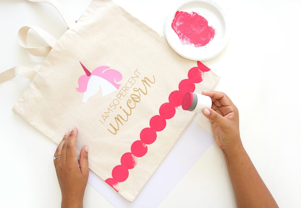 Celebrate your inner unicorn with this easy to make DIY Unicorn Tote Bag perfect for back to school or everyday use. 