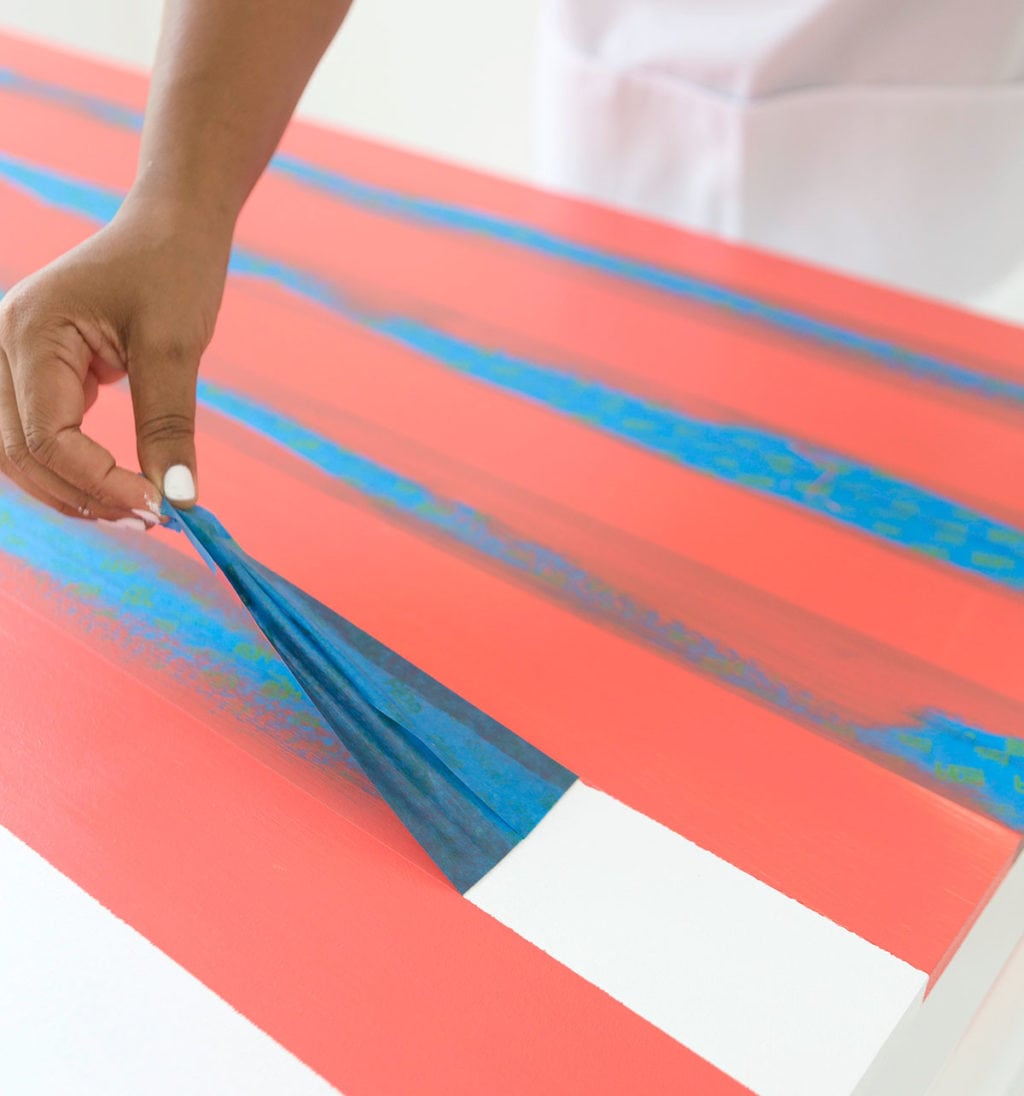 Learn how to paint gingham onto your table top and create the perfect place for hosting indoor picnics year round!