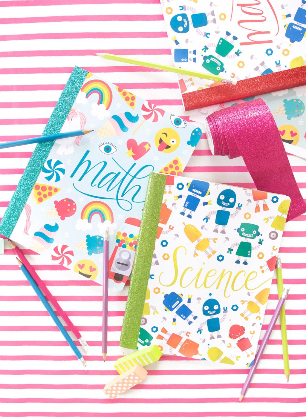 These printable composition notebook covers are perfect for school-age kids and grown ups too! If you love colorful designs, these are for you! 