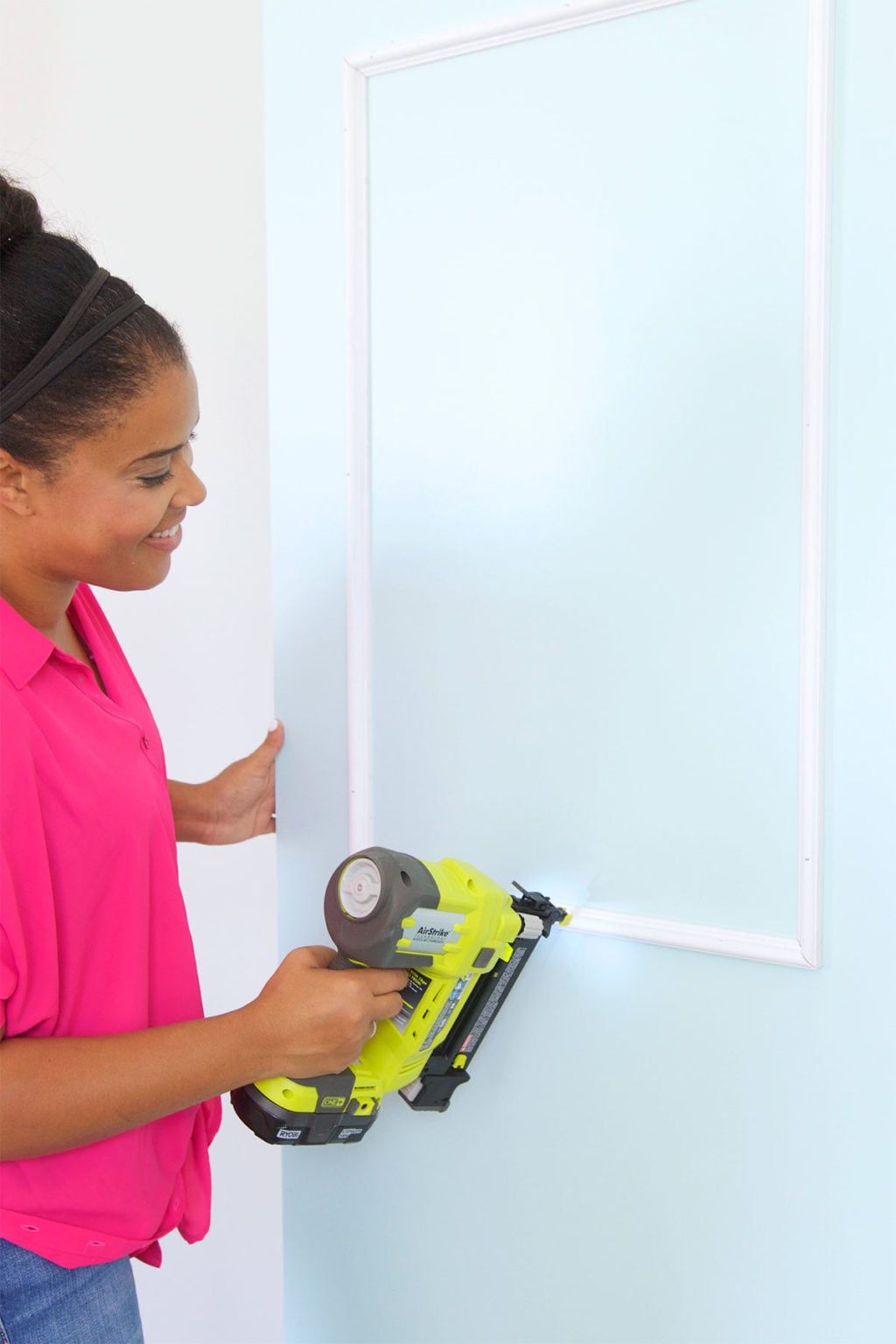 The DIY Stylish Painted Doors with Moulding are a simple and affordable way to upgrade a plain door into something impressive.