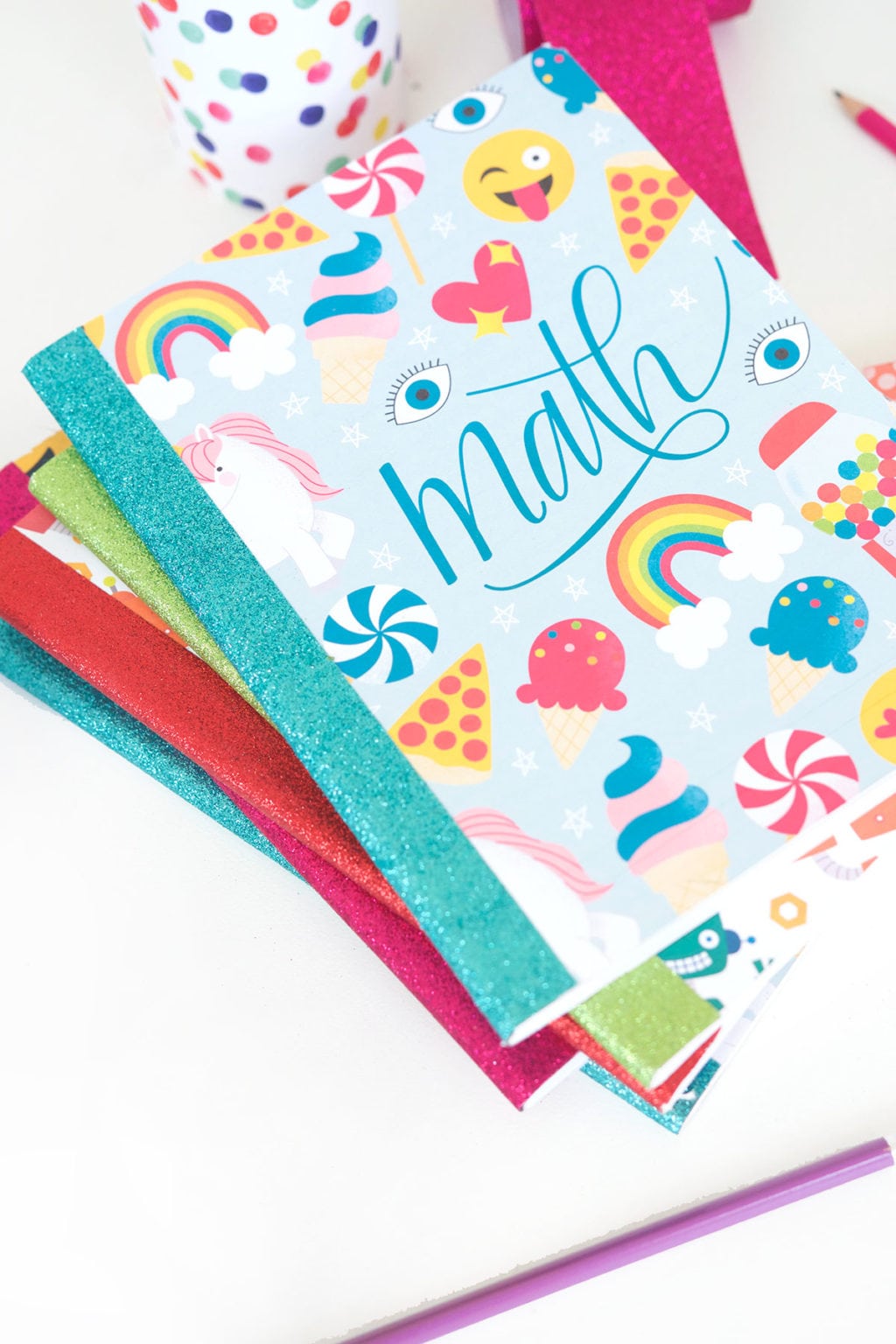 These printable composition notebook covers are perfect for school-age kids and grown ups too! If you love colorful designs, these are for you! 