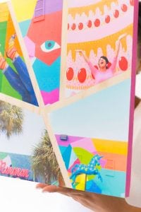 Turn your printed photos into a statement piece with this simple DIY Abstract Photo art made with wood and letter sized photos