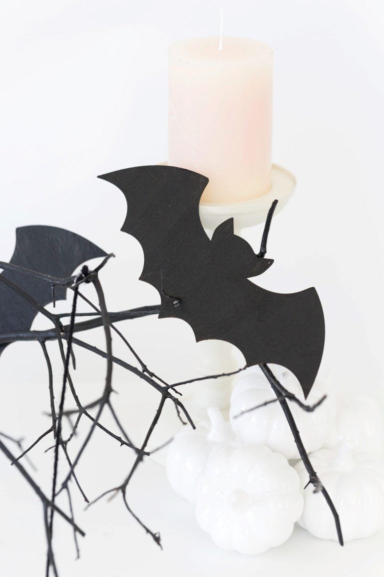 Modern Halloween Wall Decor Damask Love