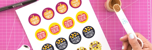 DIY Fall Scratch and Sniff Stickers - Damask Love