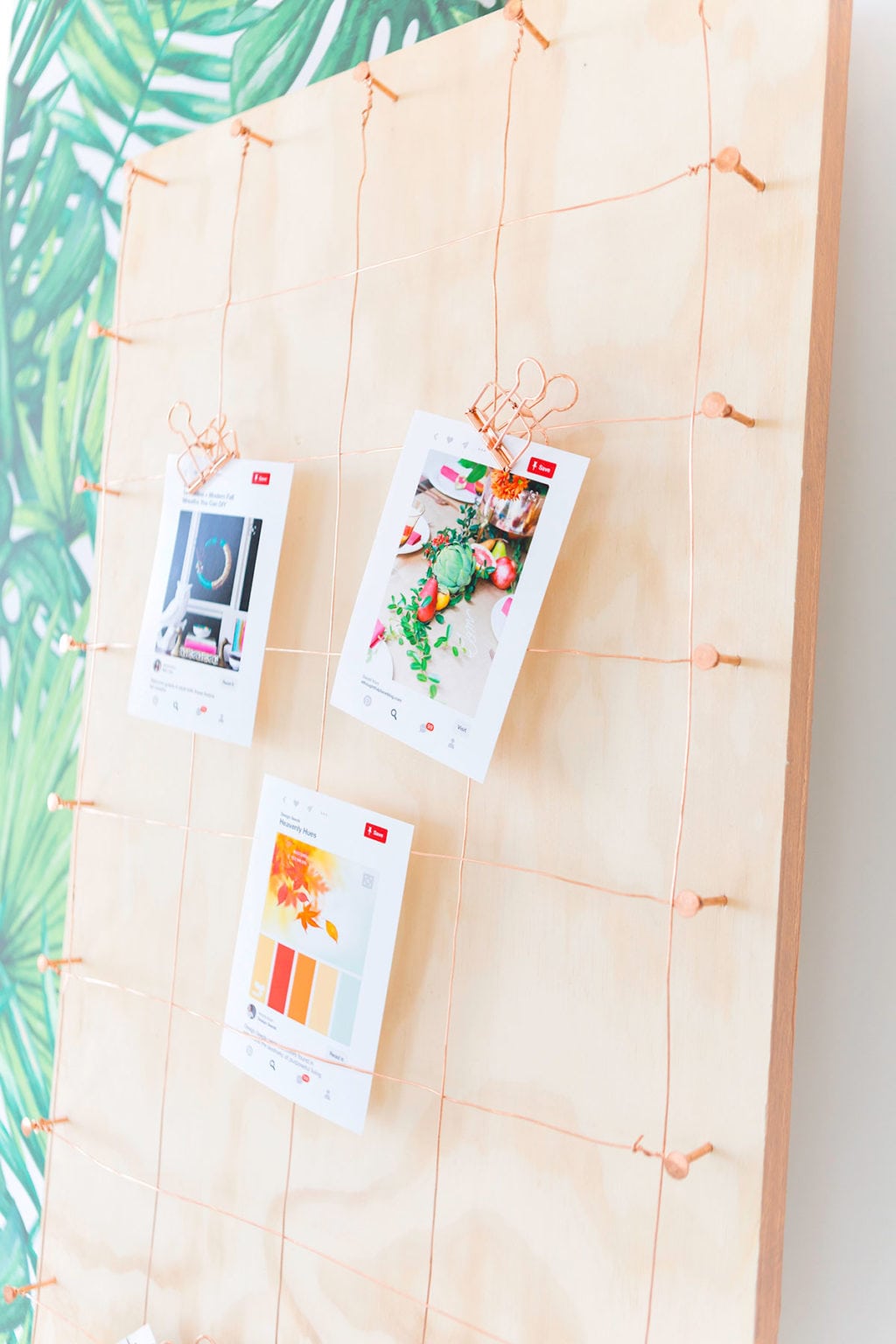 DIY Copper Wire Inspiration Board | damask love